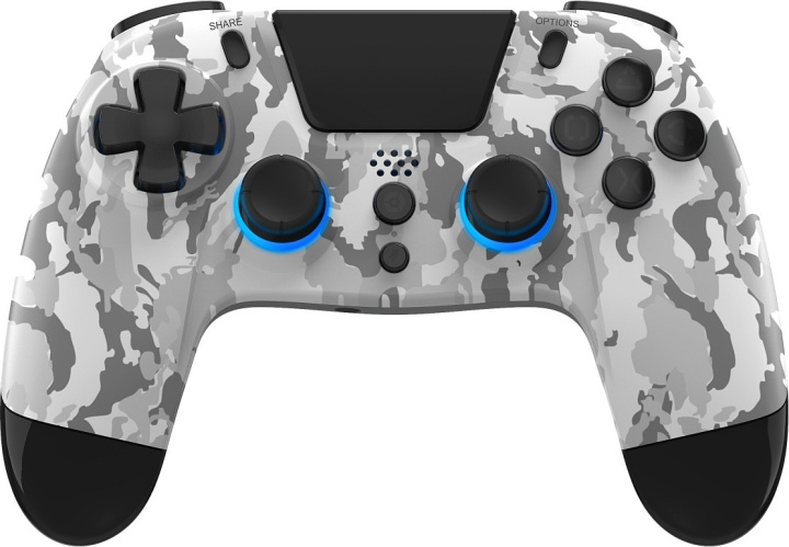 Gioteck VX4+ RGB -langaton ohjain, valkoinen Camo, PS4 ryhmässä KODINELEKTRONIIKKA / Pelikonsolit & Tarvikkeet / Sony PlayStation 4 @ TP E-commerce Nordic AB (C54628)