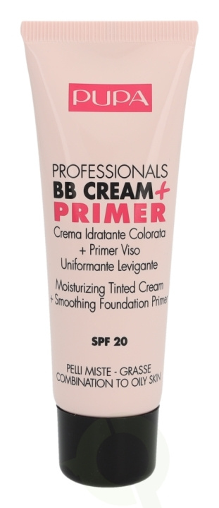 Pupa Milano Pupa Pupa Professionals BB Cream + Primer SPF20 50 ml #001 Nude - Combination To Oily Skin ryhmässä KAUNEUS JA TERVEYS / Meikit / Meikit Kasvot / CC/BB Voiteet @ TP E-commerce Nordic AB (C54839)