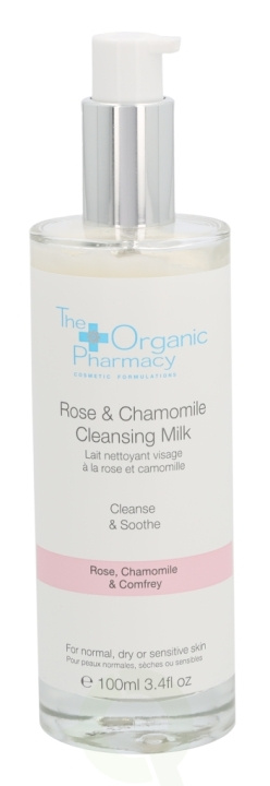 The Organic Pharmacy Rose & Chamomile Cleansing Milk 100 ml For Sensitive Skin/Normal To Dry Skin ryhmässä KAUNEUS JA TERVEYS / Ihonhoito / Kasvot / Puhdistus @ TP E-commerce Nordic AB (C56192)