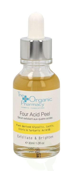 The Organic Pharmacy Four Acid Peel 30 ml Glycolic/lactic/citric/Tartaric acid 5% Exfoliates & Brighten/texture/sm ryhmässä KAUNEUS JA TERVEYS / Ihonhoito / Kasvot / Seerumit iholle @ TP E-commerce Nordic AB (C56211)