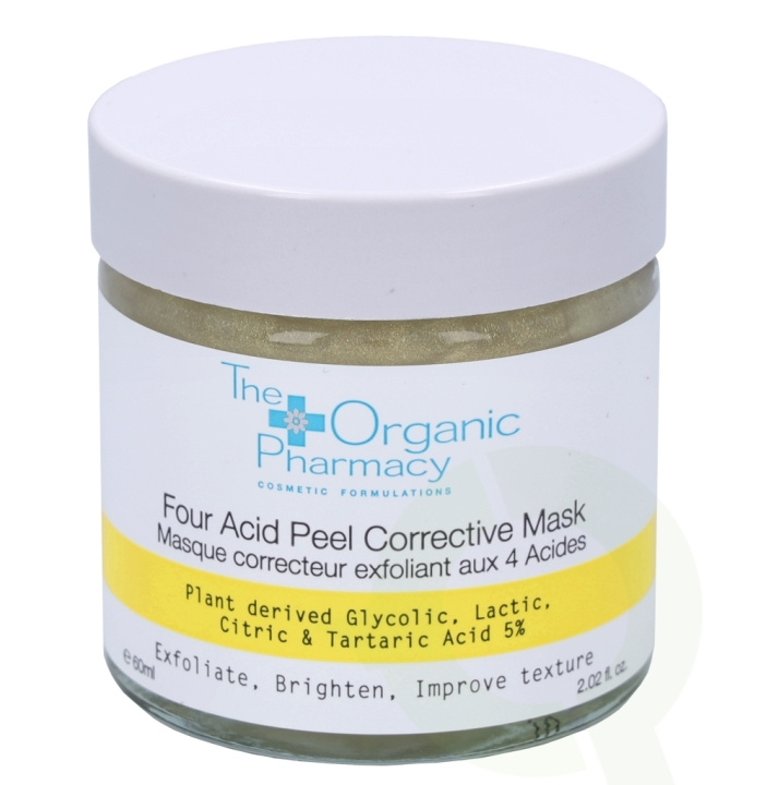 The Organic Pharmacy Four Acid Peel Corrective Mask 60 ml Plant Derk De Glycolic, Lactic, Citric & Tartaric Acid 5% ryhmässä KAUNEUS JA TERVEYS / Ihonhoito / Kasvot / Naamiot @ TP E-commerce Nordic AB (C56262)