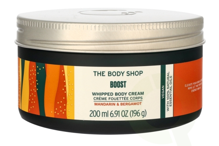 The Body Shop Boost Whipped Body Cream 200 ml Mandarin & Bergamot ryhmässä KAUNEUS JA TERVEYS / Ihonhoito / Kehon hoito / Vartalovoide @ TP E-commerce Nordic AB (C56355)