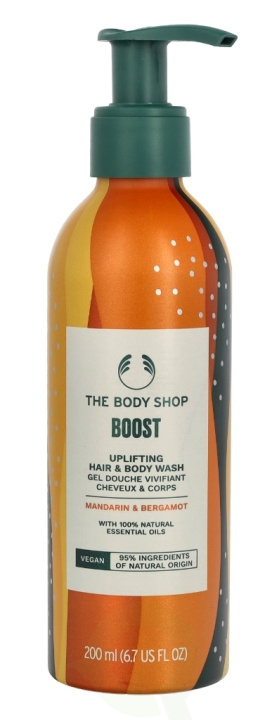 The Body Shop Boost Invigorating Hair & Body Wash 200 ml Mandarin & Bergamot ryhmässä KAUNEUS JA TERVEYS / Ihonhoito / Kehon hoito / Kylpy- ja suihkugeelit @ TP E-commerce Nordic AB (C56369)