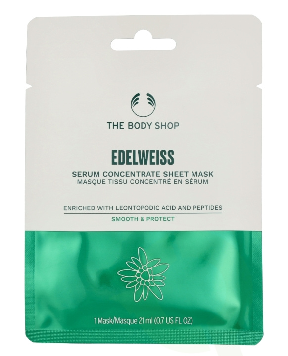 The Body Shop Serum Concentrate Sheet Mask 21 ml Edelweiss ryhmässä KAUNEUS JA TERVEYS / Ihonhoito / Kasvot / Naamiot @ TP E-commerce Nordic AB (C56381)