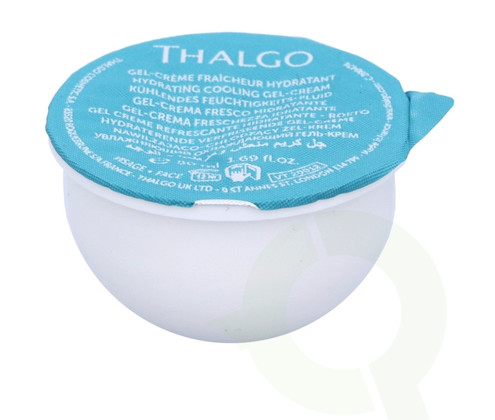 Thalgo Source Marine Hydrating Cooling Gel-Cream - Refill 50 ml Dehydrated Skin ryhmässä KAUNEUS JA TERVEYS / Ihonhoito / Kasvot / Päivävoide @ TP E-commerce Nordic AB (C56463)