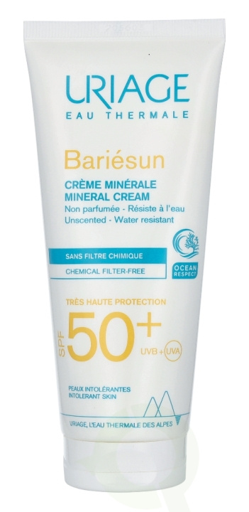 Uriage Bariesun Mineral Cream SPF50+ 100 ml Intolerant Skin ryhmässä KAUNEUS JA TERVEYS / Ihonhoito / Rusketus / Aurinkosuoja @ TP E-commerce Nordic AB (C56527)