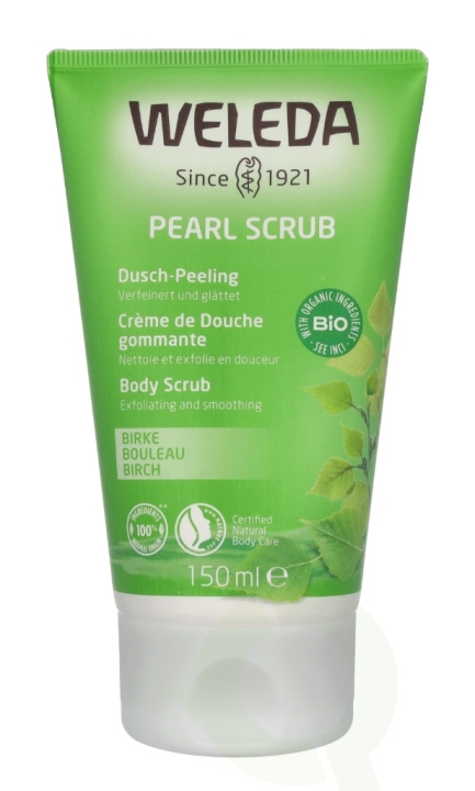 Weleda Pearl Scrub Birch Body Scrub 150 ml ryhmässä KAUNEUS JA TERVEYS / Ihonhoito / Kehon hoito / Vartalovoide @ TP E-commerce Nordic AB (C56729)