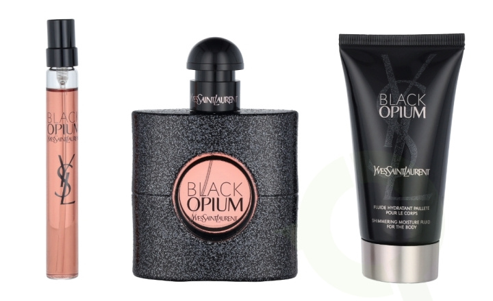 Yves Saint Laurent YSL Black Opium Giftset 110 ml Edp Spray 50ml/Edp Miniature 10ml/Body Lotion 50ml ryhmässä KAUNEUS JA TERVEYS / Lahjapakkaukset / Naisten lahjapakkaukset @ TP E-commerce Nordic AB (C56824)