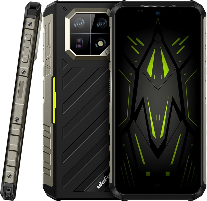 Ulefone Armor 22 -puhelin, 256/8 Gt, musta/vihreä ryhmässä ÄLYPUHELIMET JA TABLETIT / Kännykät & smartphones @ TP E-commerce Nordic AB (C57339)