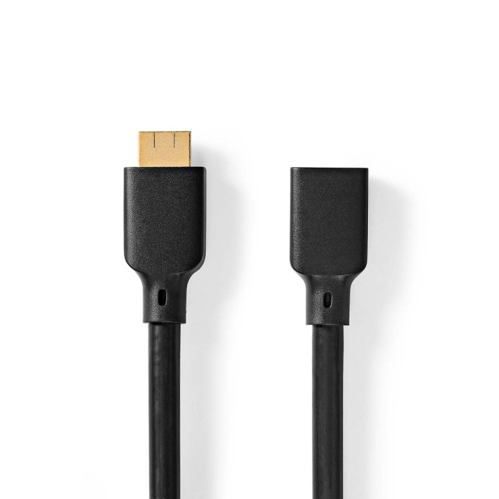 Nedis Ultra High Speed ​​HDMI ™ -kaapeli | HDMI™ liitin | HDMI™ Ulostulo | 8K@60Hz | 48 Gbps | 2.00 m | Pyöreä | 7.9 mm | Musta | Kirjekuori ryhmässä KODINELEKTRONIIKKA / Kaapelit & Sovittimet / HDMI / Kaapelit @ TP E-commerce Nordic AB (C57867)