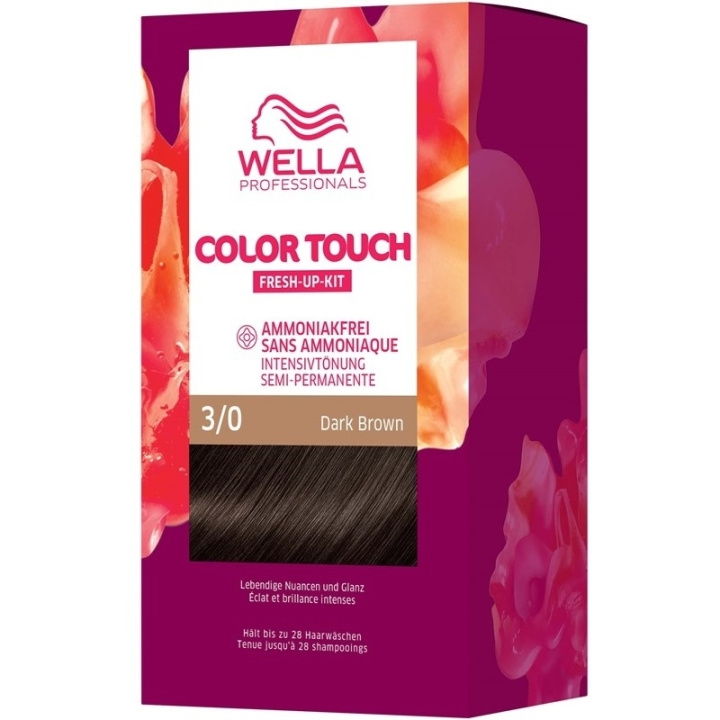 Wella Color Touch Pure Naturals 3/0 Dark Brown ryhmässä KAUNEUS JA TERVEYS / Hiukset &Stailaus / Hiustenhoito / Hiusväri / Hiusväri & Väripommi @ TP E-commerce Nordic AB (C57923)