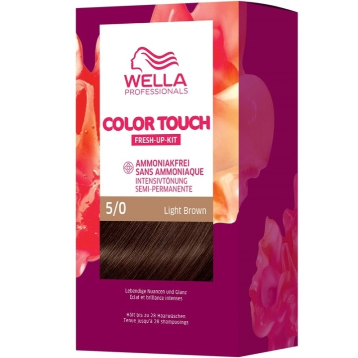 Wella Color Touch Pure Naturals 5/0 Light Brown ryhmässä KAUNEUS JA TERVEYS / Hiukset &Stailaus / Hiustenhoito / Hiusväri / Hiusväri & Väripommi @ TP E-commerce Nordic AB (C57928)