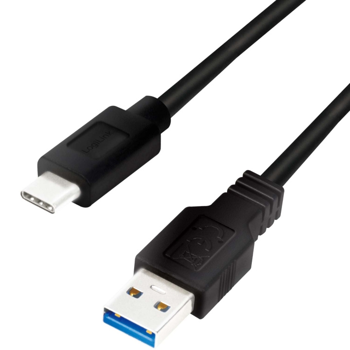 LogiLink USB-A - USB-C-kabel USB 3.2 Gen1 15W 0,15m ryhmässä TIETOKOONET & TARVIKKEET / Kaapelit & Sovittimet / USB / USB-A / Kaapelit @ TP E-commerce Nordic AB (C58109)