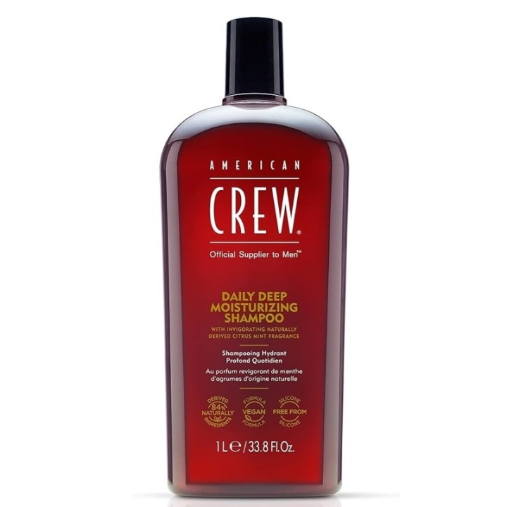 American Crew Daily Deep Moisturizing Shampoo 1000ml ryhmässä KAUNEUS JA TERVEYS / Hiukset &Stailaus / Hiustenhoito / Shampoo @ TP E-commerce Nordic AB (C58783)