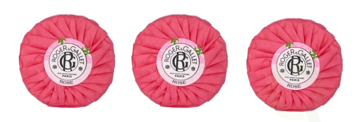 Roger & Gallet Rose Giftset 300 g Soap Bar - 3x100gr ryhmässä KAUNEUS JA TERVEYS / Lahjapakkaukset / Naisten lahjapakkaukset @ TP E-commerce Nordic AB (C59053)