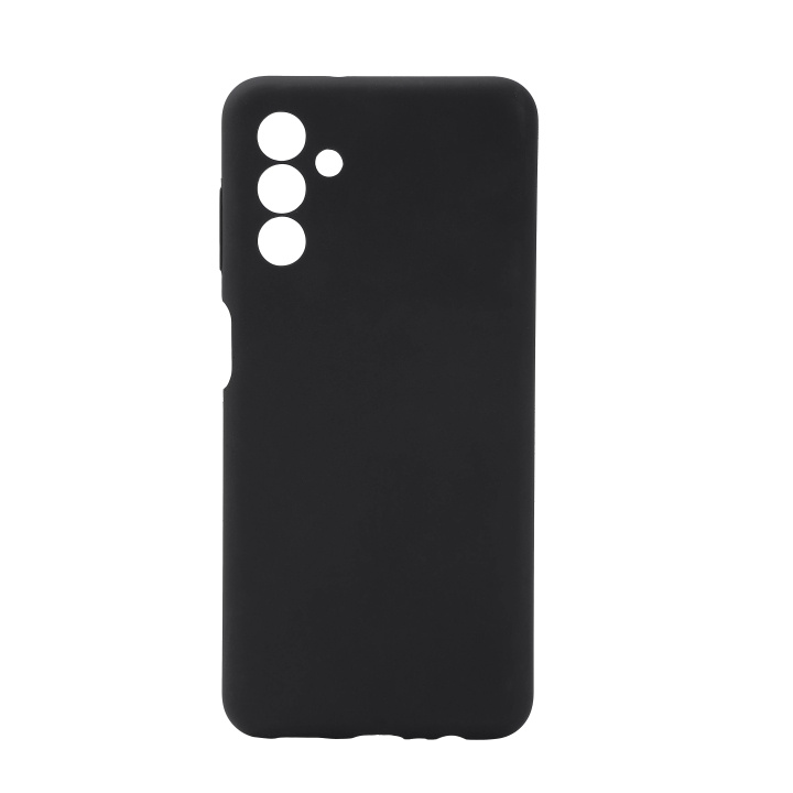 Essentials Samsung Galaxy A13 5G silicone back cover, black ryhmässä ÄLYPUHELIMET JA TABLETIT / Puhelimen suojakotelo / Samsung @ TP E-commerce Nordic AB (C59181)