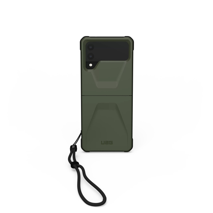 Urban Armor Gear Samsung Galaxy Z Flip 4 Civilian, Olive Drab ryhmässä ÄLYPUHELIMET JA TABLETIT / Puhelimen suojakotelo / Samsung @ TP E-commerce Nordic AB (C59339)