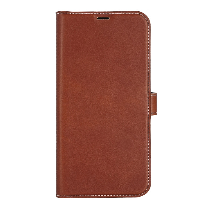 Essentials iPhone 14 Plus Leather wallet,detachable,Brown ryhmässä ÄLYPUHELIMET JA TABLETIT / Puhelimen suojakotelo / Apple / iPhone 14 @ TP E-commerce Nordic AB (C59501)