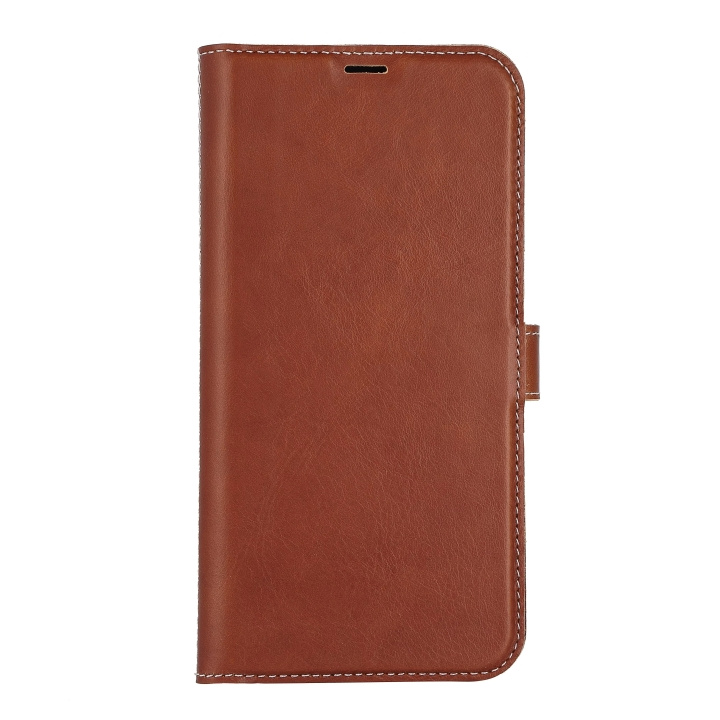 Essentials iPhone 14 Pro Max Leather wallet,detach,Brown ryhmässä ÄLYPUHELIMET JA TABLETIT / Puhelimen suojakotelo / Apple / iPhone 14 @ TP E-commerce Nordic AB (C59509)