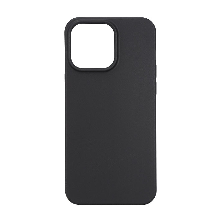 Essentials iPhone 15 Pro Max TPU back cover, 99% recycled, black ryhmässä ÄLYPUHELIMET JA TABLETIT / Puhelimen suojakotelo / Apple / iPhone 15 @ TP E-commerce Nordic AB (C59555)