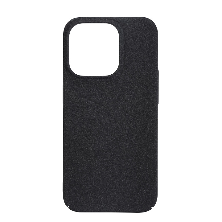 Essentials iPhone 15 Pro sand bursted back cover, black/grey ryhmässä ÄLYPUHELIMET JA TABLETIT / Puhelimen suojakotelo / Apple / iPhone 15 @ TP E-commerce Nordic AB (C59557)