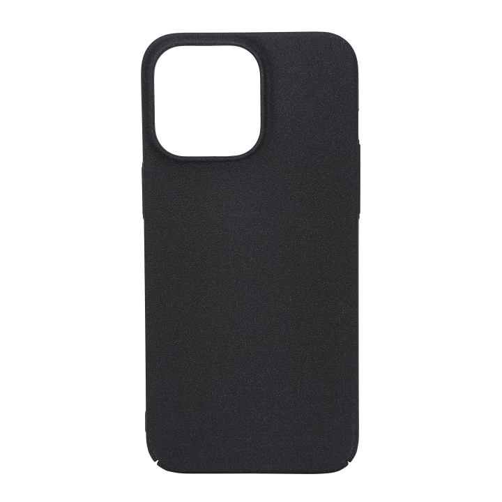 Essentials iPhone 15 Pro Max sand bursted back cover, black/grey ryhmässä ÄLYPUHELIMET JA TABLETIT / Puhelimen suojakotelo / Apple / iPhone 15 @ TP E-commerce Nordic AB (C59558)