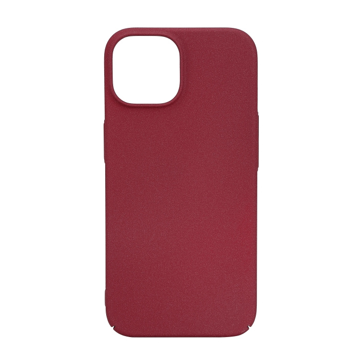 Essentials iPhone 15 sand bursted back cover, burgundy ryhmässä ÄLYPUHELIMET JA TABLETIT / Puhelimen suojakotelo / Apple / iPhone 15 @ TP E-commerce Nordic AB (C59559)