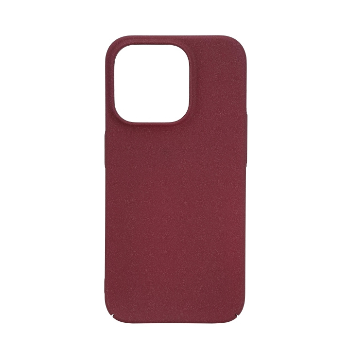 Essentials iPhone 15 Pro sand bursted back cover, burgundy ryhmässä ÄLYPUHELIMET JA TABLETIT / Puhelimen suojakotelo / Apple / iPhone 15 @ TP E-commerce Nordic AB (C59560)