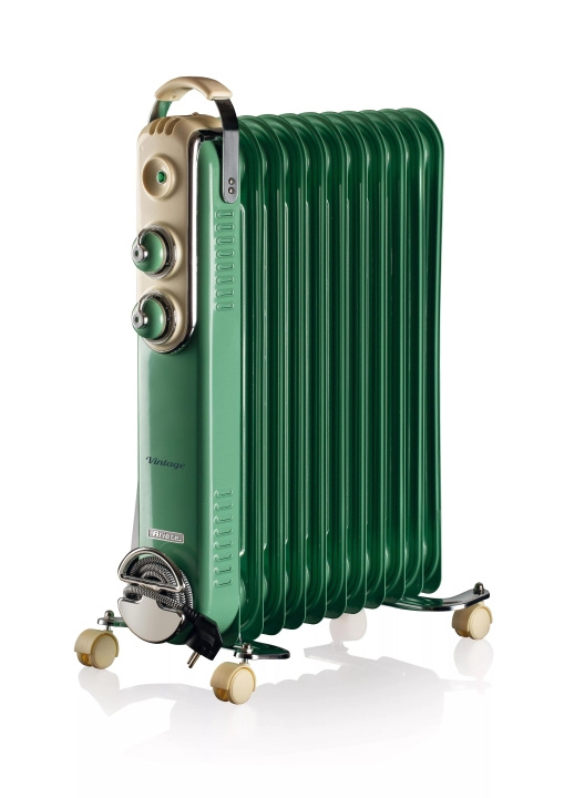 Ariete Vintage oilradiator 2500w 11 fins, Green ryhmässä KOTI, TALOUS JA PUUTARHA / Tuulettimet ja ilmastointilaitteet / Lämpöpatterit @ TP E-commerce Nordic AB (C59921)