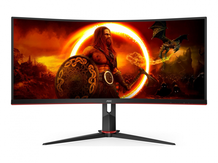 AOC Gaming CU34G2XP/BK 34 3440 x 1440 (UltraWide) HDMI DisplayPort 180Hz ryhmässä TIETOKOONET & TARVIKKEET / Näytöt / Tietokonenäytöt @ TP E-commerce Nordic AB (C60496)