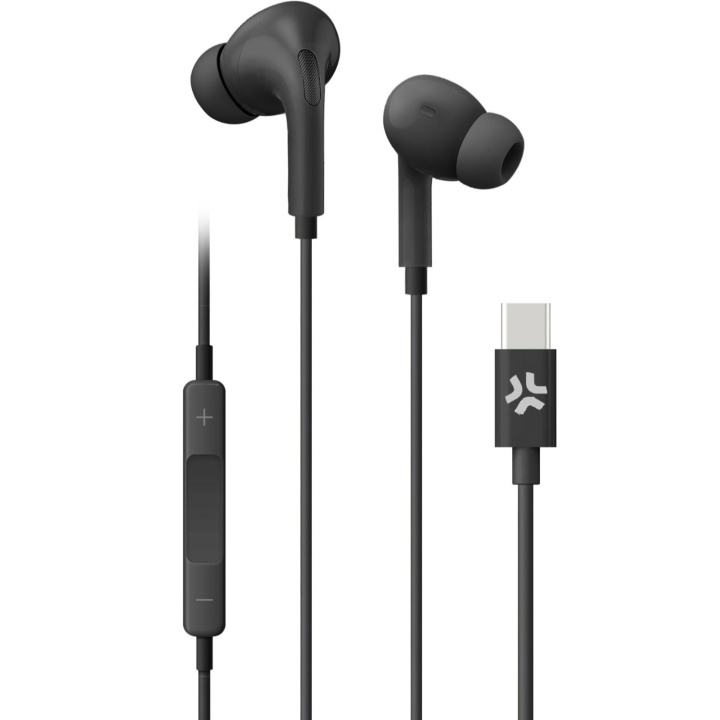 Celly UP1200 Stereoheadset In-Ear USB-C Svart ryhmässä KODINELEKTRONIIKKA / Ääni & Kuva / Kuulokkeet & Tarvikkeet / Kuulokkeet @ TP E-commerce Nordic AB (C61388)