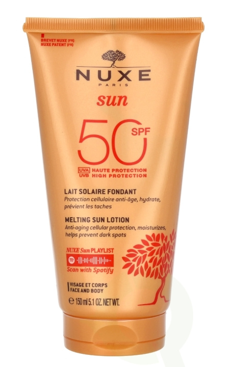 Nuxe Sun Melting Lotion High Prot. For Face SPF50 150 ml ryhmässä KAUNEUS JA TERVEYS / Ihonhoito / Rusketus / Aurinkosuoja @ TP E-commerce Nordic AB (C61481)