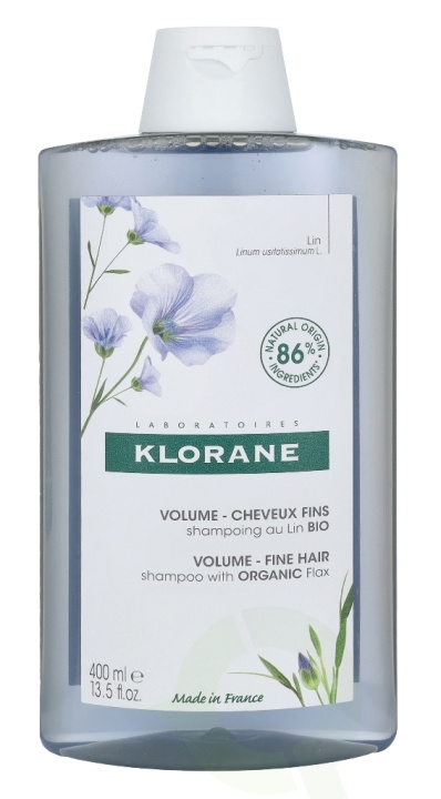 Klorane Volume Shampoo With Organic Flax 400 ml Fine Hair ryhmässä KAUNEUS JA TERVEYS / Hiukset &Stailaus / Hiustenhoito / Shampoo @ TP E-commerce Nordic AB (C62471)