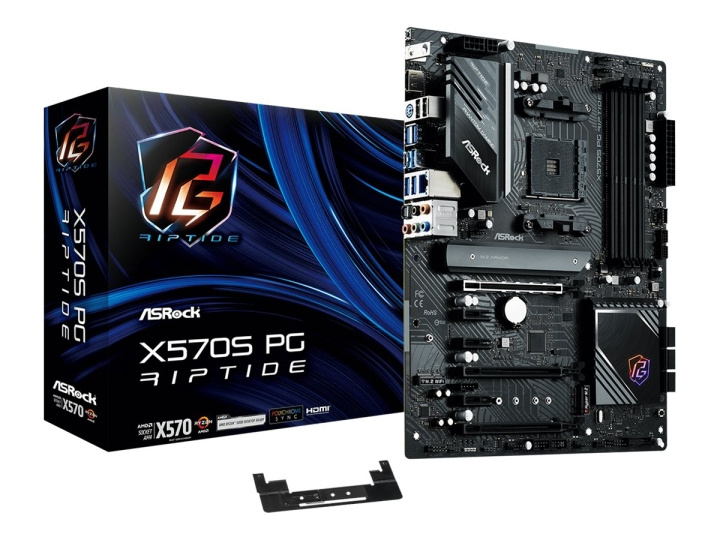 ASRock X570S PG Riptide ATX AM4 AMD X570 ryhmässä TIETOKOONET & TARVIKKEET / Tietokoneen komponentit / Emolevyt @ TP E-commerce Nordic AB (C62657)