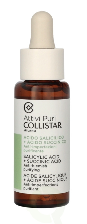 Collistar Attivi Puri Salicylic Acid + Succinic Acid 30 ml ryhmässä KAUNEUS JA TERVEYS / Ihonhoito / Kasvot / Seerumit iholle @ TP E-commerce Nordic AB (C62890)