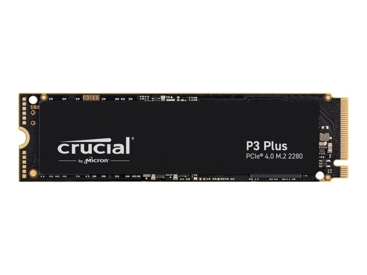 Crucial Solid State-Drive P3 Plus 500GB M.2 PCI Express 4.0 (NVMe) ryhmässä TIETOKOONET & TARVIKKEET / Verkko / Verkkokortti / PCI Express @ TP E-commerce Nordic AB (C63244)