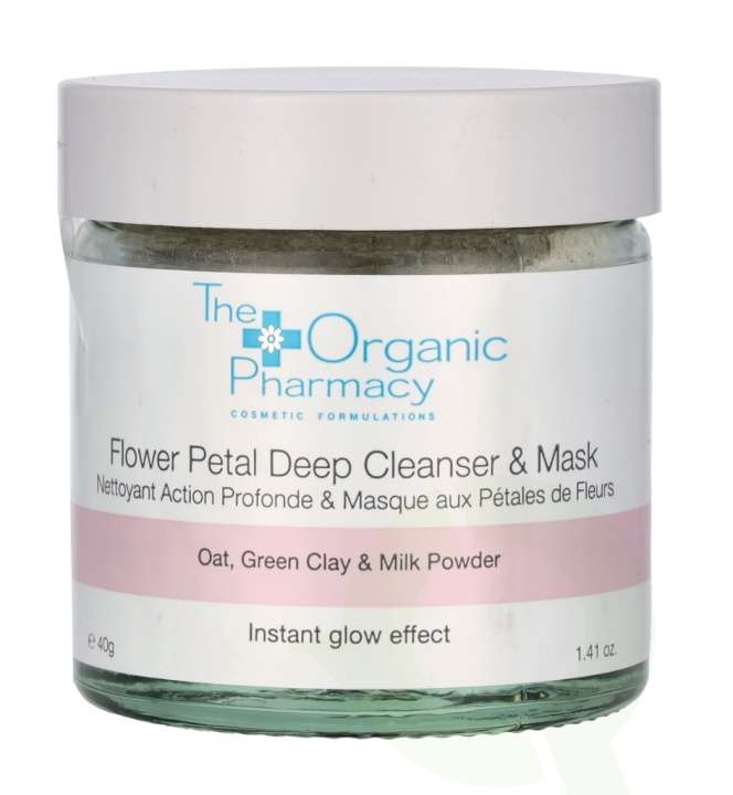 The Organic Pharmacy Flower Petal Deep Cleanser & Mask 40 g ryhmässä KAUNEUS JA TERVEYS / Ihonhoito / Kasvot / Naamiot @ TP E-commerce Nordic AB (C64004)