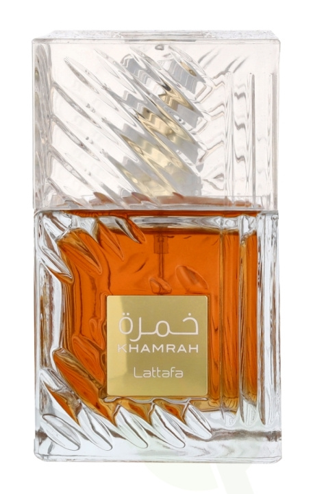 Lattafa Khamrah Edp Spray 100 ml ryhmässä KAUNEUS JA TERVEYS / Tuoksut & Parfyymit / Parfyymit / Unisex @ TP E-commerce Nordic AB (C64270)