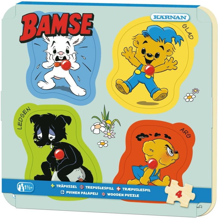 Kärnan Knoppussel Bamse 4 bitar ryhmässä LELUT, TUOTTEET LAPSILLE JA VAUVOILLE / Leikkikalut, Askartelu &Pelit / Palapelit @ TP E-commerce Nordic AB (C64545)