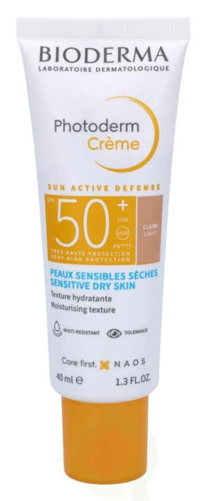 Bioderma Photoderm Light Colour Cream SPF50+ 40 ml ryhmässä KAUNEUS JA TERVEYS / Ihonhoito / Rusketus / Aurinkosuoja @ TP E-commerce Nordic AB (C64681)