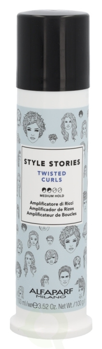 Alfaparf Style Stories Twisted Curls 100 ml Medium Hold ryhmässä KAUNEUS JA TERVEYS / Hiukset &Stailaus / Hiusten stailaus / Muotoiluvaahto @ TP E-commerce Nordic AB (C64688)