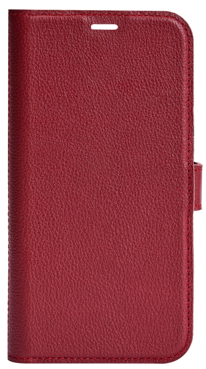 Essentials iPhone 12/12 Pro leather wallet, detachable, Red ryhmässä ÄLYPUHELIMET JA TABLETIT / Puhelimen suojakotelo / Apple / iPhone 12 @ TP E-commerce Nordic AB (C64983)