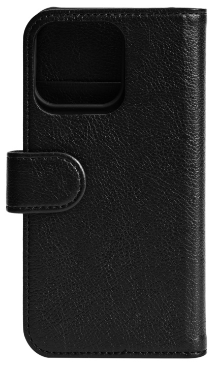 Essentials iPhone 13 Mini PU wallet, detachable, 3 card,Black ryhmässä ÄLYPUHELIMET JA TABLETIT / Puhelimen suojakotelo / Apple / iPhone 13 Mini @ TP E-commerce Nordic AB (C65002)