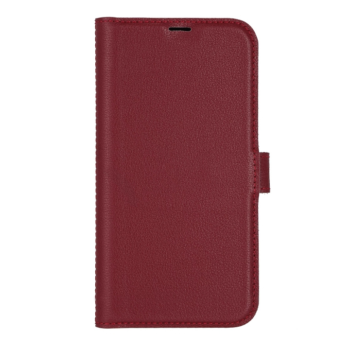 Essentials iPhone 13/14 Leather wallet, detachable, Red ryhmässä ÄLYPUHELIMET JA TABLETIT / Puhelimen suojakotelo / Apple / iPhone 13 @ TP E-commerce Nordic AB (C65036)