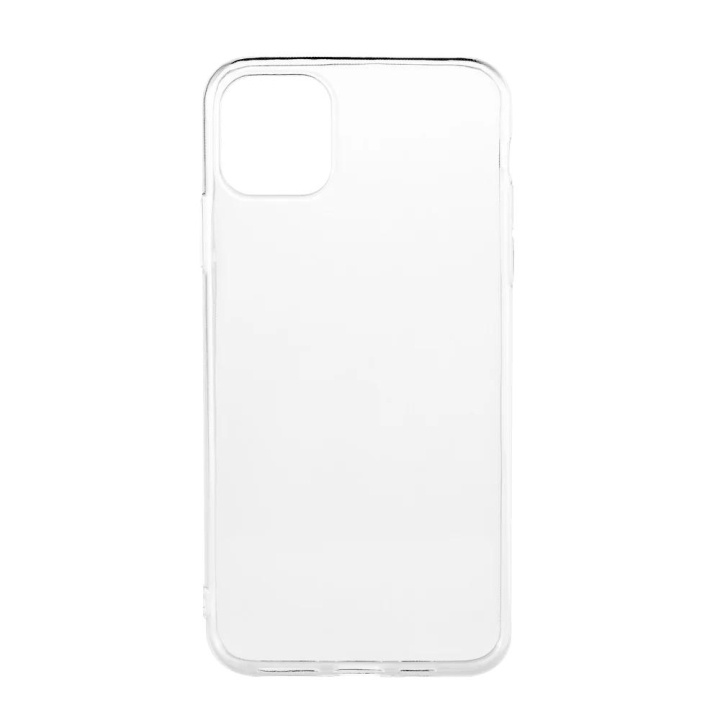 Essentials iPhone 11 Pro Max, TPU back cover, Transparent ryhmässä ÄLYPUHELIMET JA TABLETIT / Puhelimen suojakotelo / Apple / iPhone 11 Pro Max @ TP E-commerce Nordic AB (C65189)