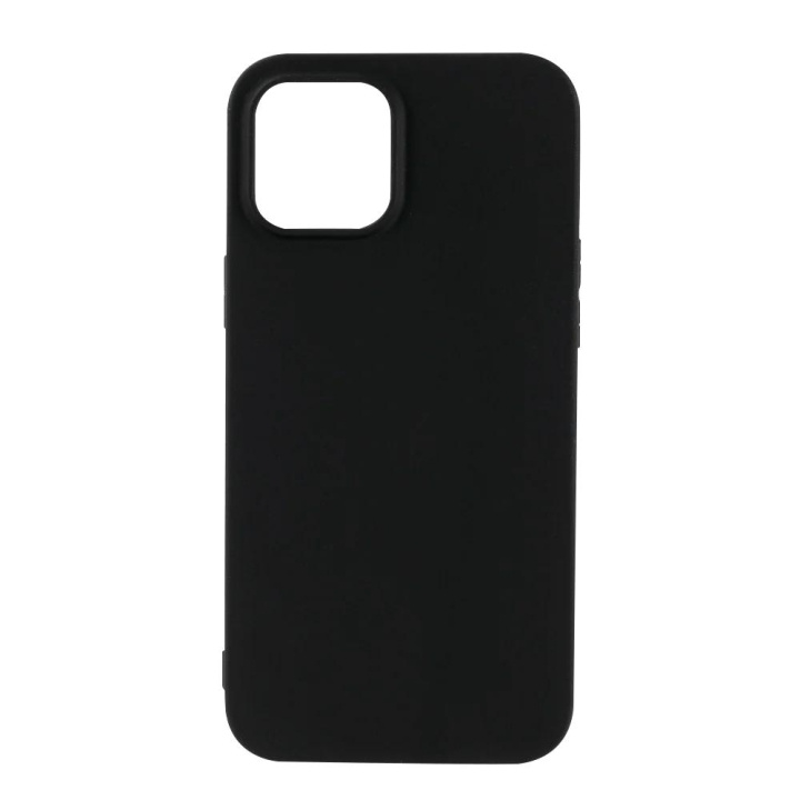 Essentials iPhone 12 Pro Max, TPU back cover, black ryhmässä ÄLYPUHELIMET JA TABLETIT / Puhelimen suojakotelo / Apple / iPhone 12 Pro @ TP E-commerce Nordic AB (C65190)