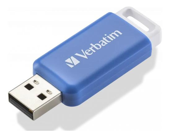 Verbatim DataBar USB 2.0 Drive Blue 64GB ryhmässä KODINELEKTRONIIKKA / Tallennusvälineet / USB-muistitikku / USB 2.0 @ TP E-commerce Nordic AB (C65246)