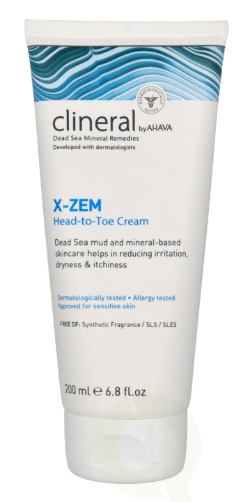 Ahava Clineral X-Zem Head-to-Toe Cream 200 ml ryhmässä KAUNEUS JA TERVEYS / Ihonhoito / Kehon hoito / Vartalovoide @ TP E-commerce Nordic AB (C65445)