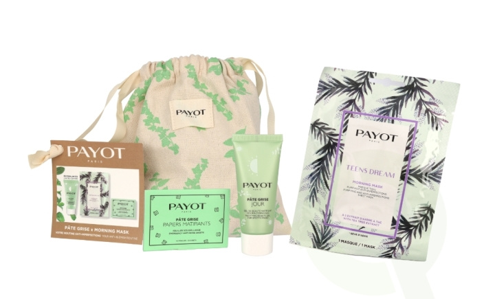 Payot Your Anti-Blemish Routine Set 30 ml Pate Grise Jour 30ml/1x Pate Grise Mattifying Papers/1x Morning Mask Teens Dreams ryhmässä KAUNEUS JA TERVEYS / Lahjapakkaukset / Naisten lahjapakkaukset @ TP E-commerce Nordic AB (C65572)