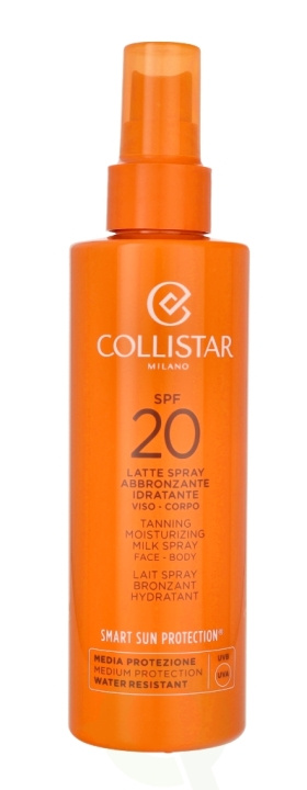 Collistar Tanning Moisturizing Milk Spray Face-Body SPF20 200 ml ryhmässä KAUNEUS JA TERVEYS / Ihonhoito / Rusketus / Aurinkosuoja @ TP E-commerce Nordic AB (C65579)